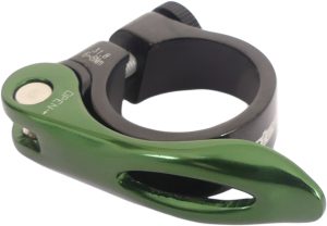 Zadelpenklem Ergotec SCQ-0100 ø31,8 mm aluminium met snelspanner - zwart/groen