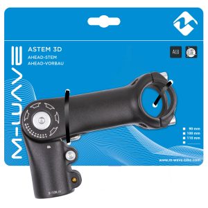 Stuurpen verstelbaar M-Wave ST-C2.1 - 90mm ahead 1 1/8" ø31.8mm - zwart