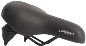 Fietszadel Edge Urban - zwart