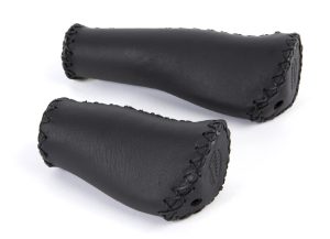 Handvatset Velo Ergo leer - 135/92 mm - zwart