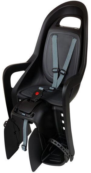 Kinderzitje achter Polisport MIK-HD - zwart/grijs