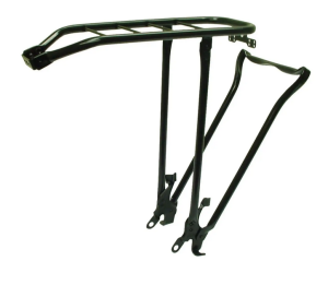 Achterdrager Steco 28" Tour met klapstandaard - zwart glans