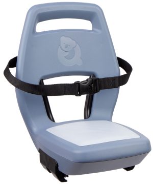 Kinderzitje achter Qibbel Junior 6+ met voetsteunen, gordel en beschermplaat - blauw