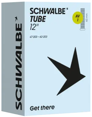 Binnenband Schwalbe AV1 12" 47/62-203 - 45° ventiel