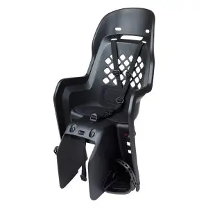 Kinderzitje achter Polisport Joy - BLACK SERIE - met dragerbevestiging (CFS)