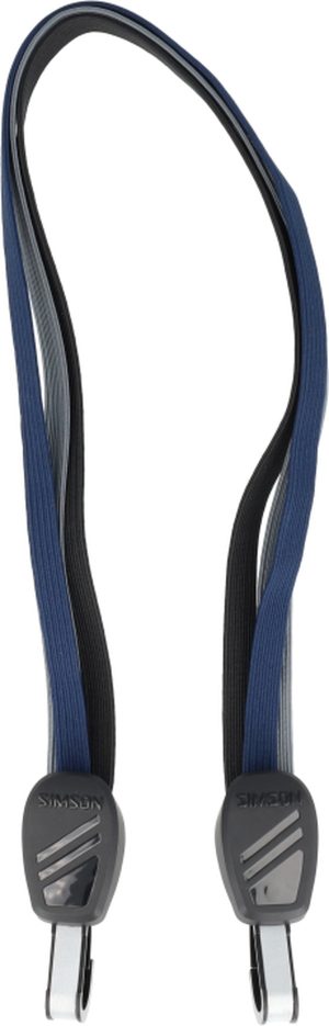 Karabijnhaakbinder Simson 60cm - zwart/blauw/antraciet