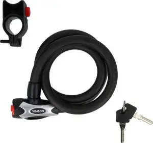 Spiraalkabelslot Simson Excellent size L - 15mm x 100cm