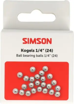Simson Kogels 1/4" 24st
