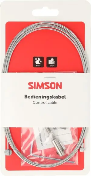 Trommelrem binnenkabel Simson universeel RVS - zilver