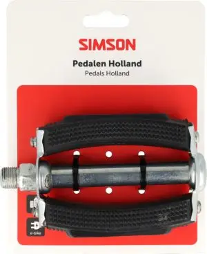 Pedaalset Simson Holland klassiek - zwart
