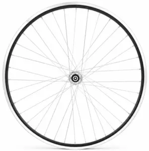 Achterwiel 28'' aluminium ZAC 2000 zwart geslepen velg - Freewheel - vaste as