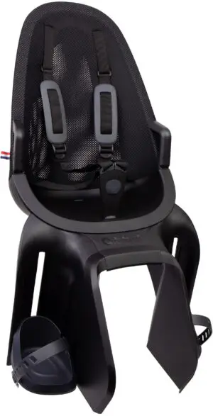 Kinderzitje achter Qibbel Air met dragerbevestiging (CFS) - Midnight Black