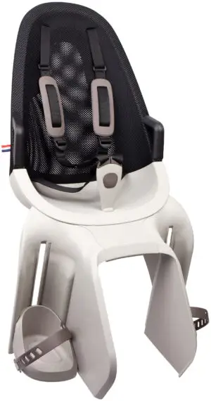 Kinderzitje achter Qibbel Air met dragerbevestiging (CFS) - Pebble Grey