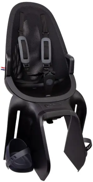 Kinderzitje achter Qibbel Air met AVS+ bevestiging - Midnight Black