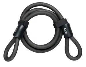 Slotkabel Axa Double Loop 120/10 - zwart
