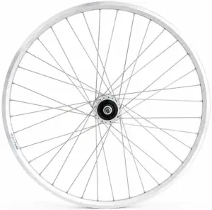 Voorwiel 28 x 1/4'' aluminium ZAC 2000 velg - Shimano DH-C6000-3N naafdynamo - rollerbrake - zilver