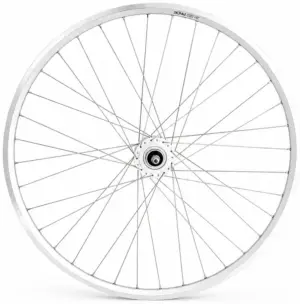 Voorwiel 28 x 1/4'' aluminium ZAC 2000 velg - Shimano DH-C3000-3N naafdynamo - velgrem - zilver