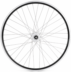 Voorwiel 28 x 1/4'' aluminium ZAC 2000 velg - Shimano DH-C3000-3N naafdynamo - velgrem - zwart/zilver
