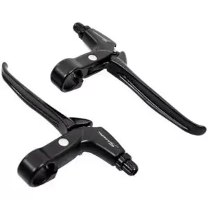Remgreepset Saccon voor rollerbrake - 4 vingers - zwart/zwart