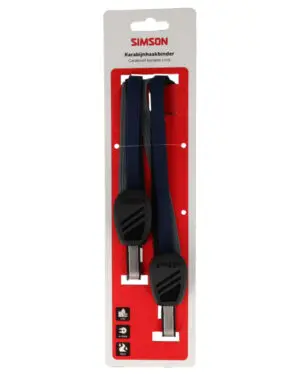 Karabijnhaakbinder Simson 71cm - zwart/blauw/antraciet